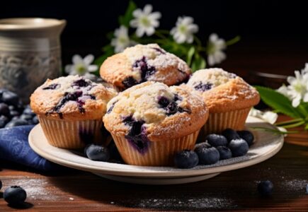 muffins myrtilles sans gluten et sans lactose