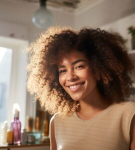 routine cheveux bouclés