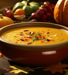 soupe potiron poivrons